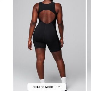 Fabletics Motion 365+ Open Back 7” onesie (Khloe edit)